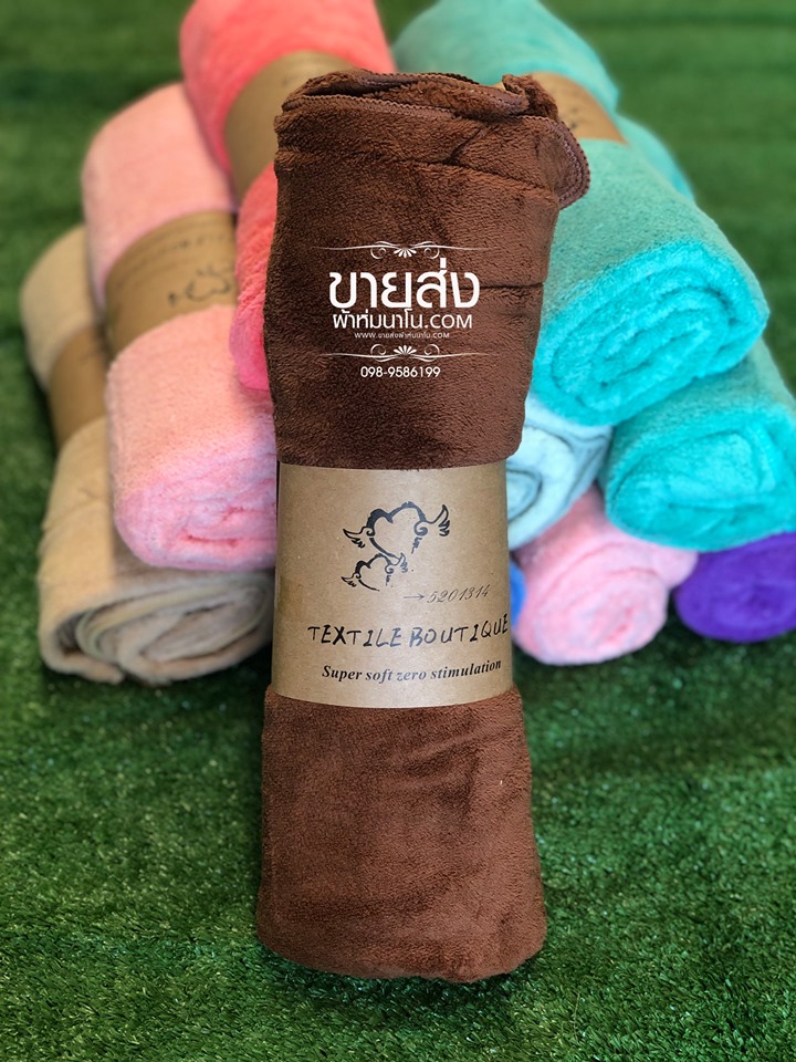 ผ้าเช็ดตัวขนเป็ดแบบหนา คละสี (1โหล)