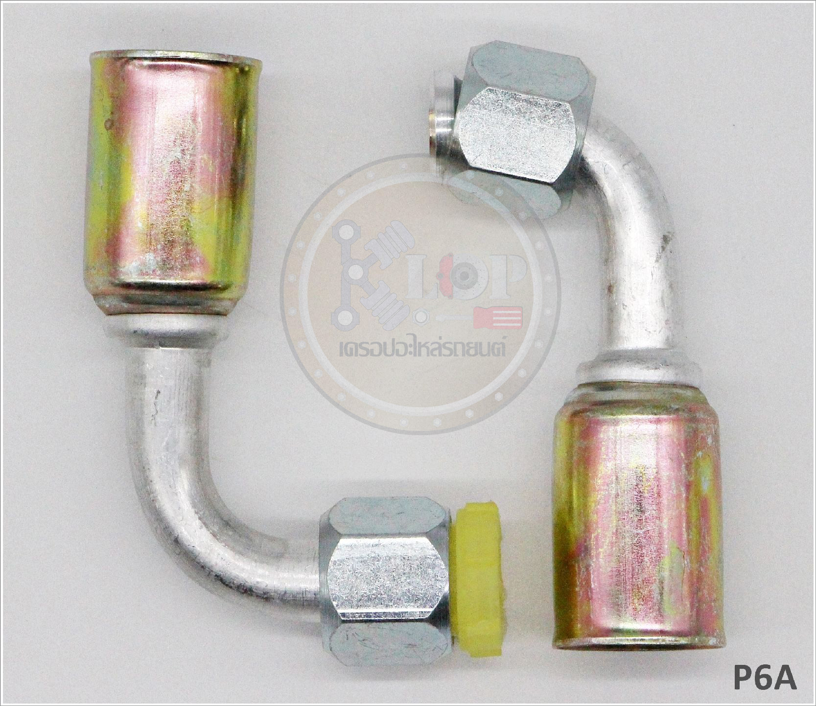 P6A พิตติ้ง 1/2นิ้ว -90องศา เตเปอร์ R12 (ปลอกเหล็ก) (Vinn)
