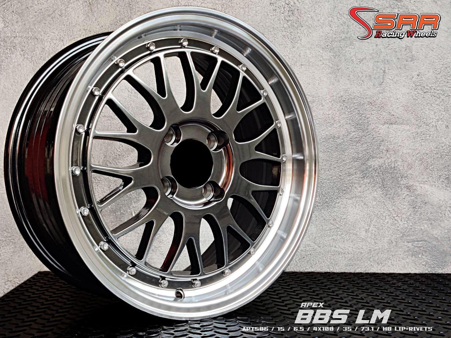 BBS LM ขอบ15 4x100 ET35 HB LIP+RIVETS