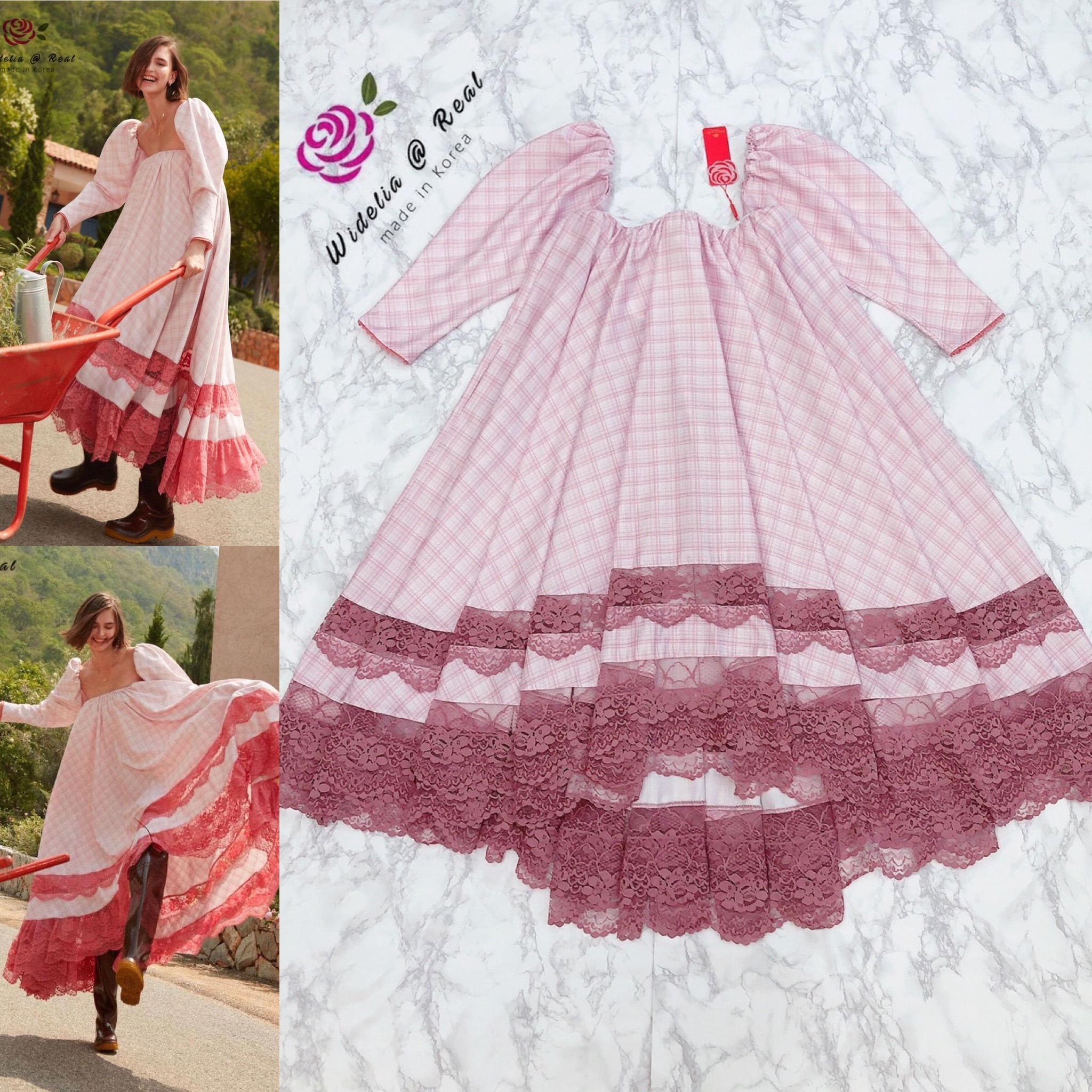 Janesuda Maxi Dress แม็กซี่เดรสตัวยาวแขนยาวแสนสวย
