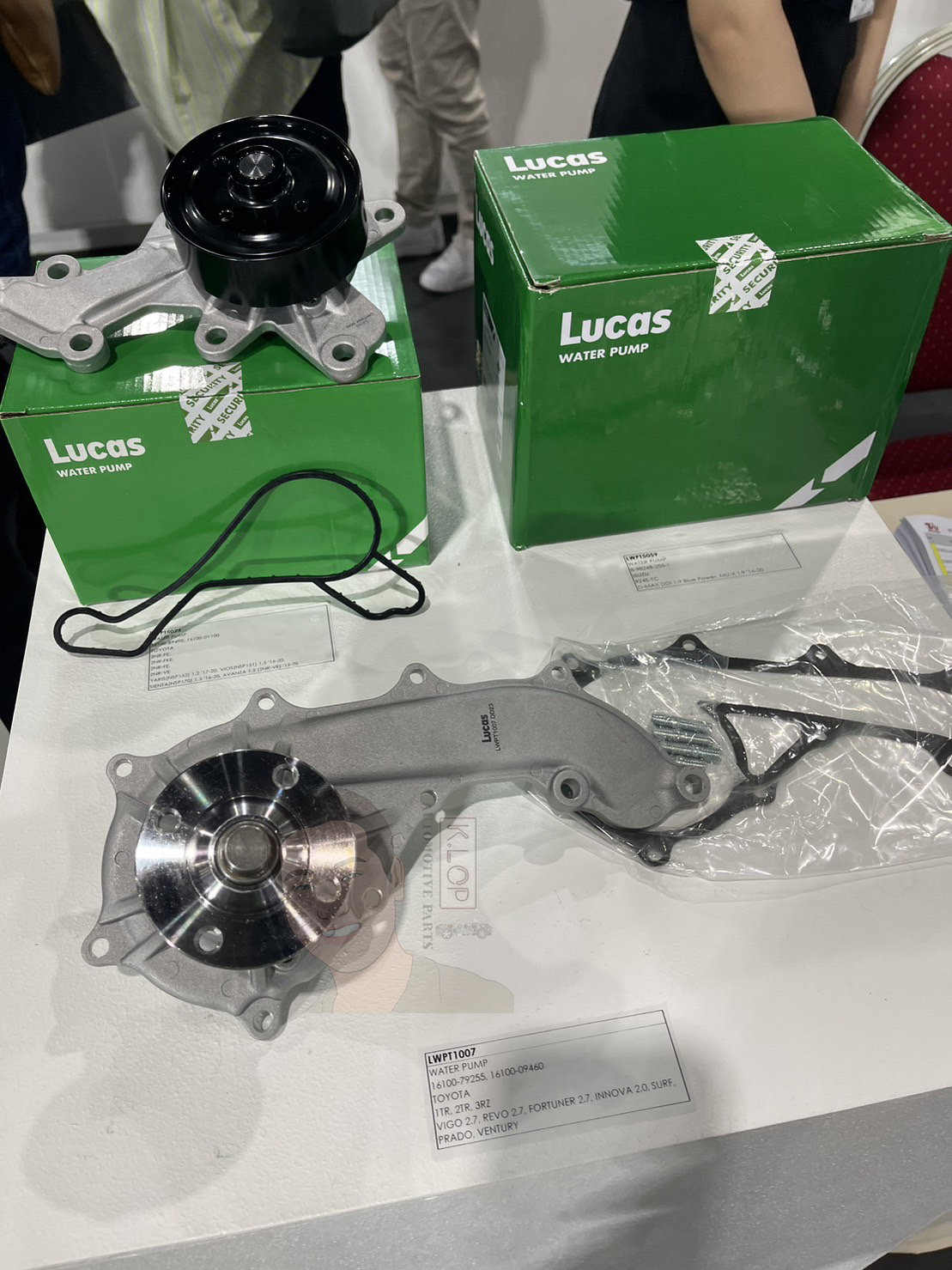 LWPT1007 ปั้มน้ำ(Lucas) VIGO 2.7 05-15/ REVO 2.7 15-/ FORTUNER 2.7 04-15/ PRADO 2.7/ VENTURY 2.7