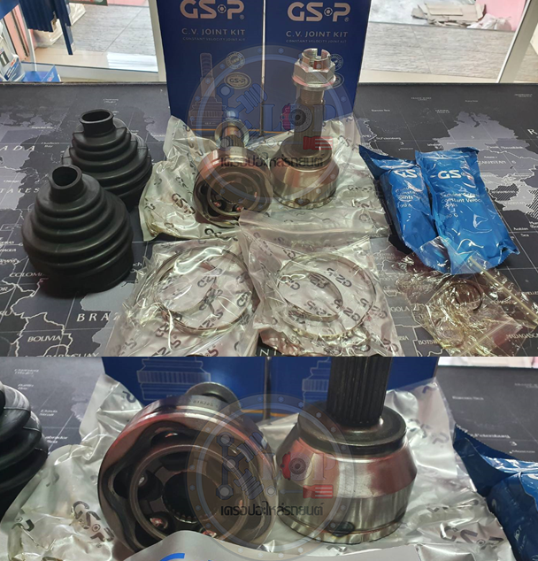 รหัสสินค้า 818223 [หัวเพลานอก ยี่ห้อGS-P] MAZDA 2 ปี2009-2014 ฟันนอก 25 ฟันใน 29 คอบ่าซีล 53.8