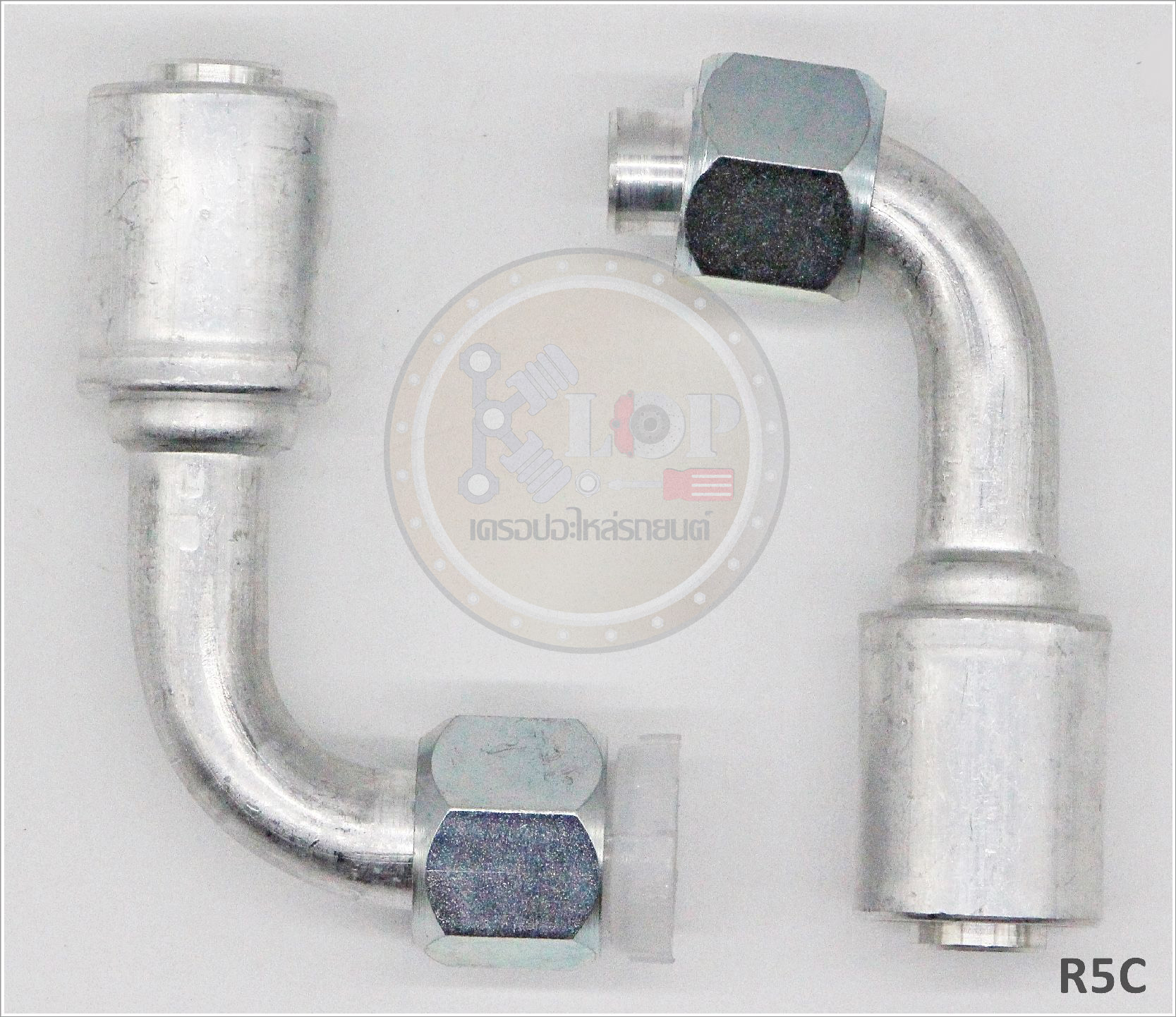 R5C พิตติ้ง 5/8นิ้ว -90องศา โอริง R134a (ปลอกอลูมิเนียม) (Vinn)