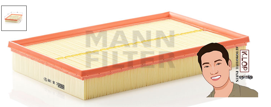 C36188 ไส้กรองอากาศ AUDI A3 (2.5 TFSI, 3.2 V6) , TT,TTS II (8J), PASSAT 36, CC (357) (MANN-FILTER***งานพรีเมี่ยมแท้นำเข้ายุโรป)
