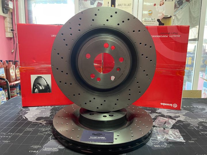 D09 A958 21 จานเบรค ล้อ F (ยี่ห้อ BREMBO) รุ่น HC/PVT Benz ML-Class W166 GLE ปี2011-2015