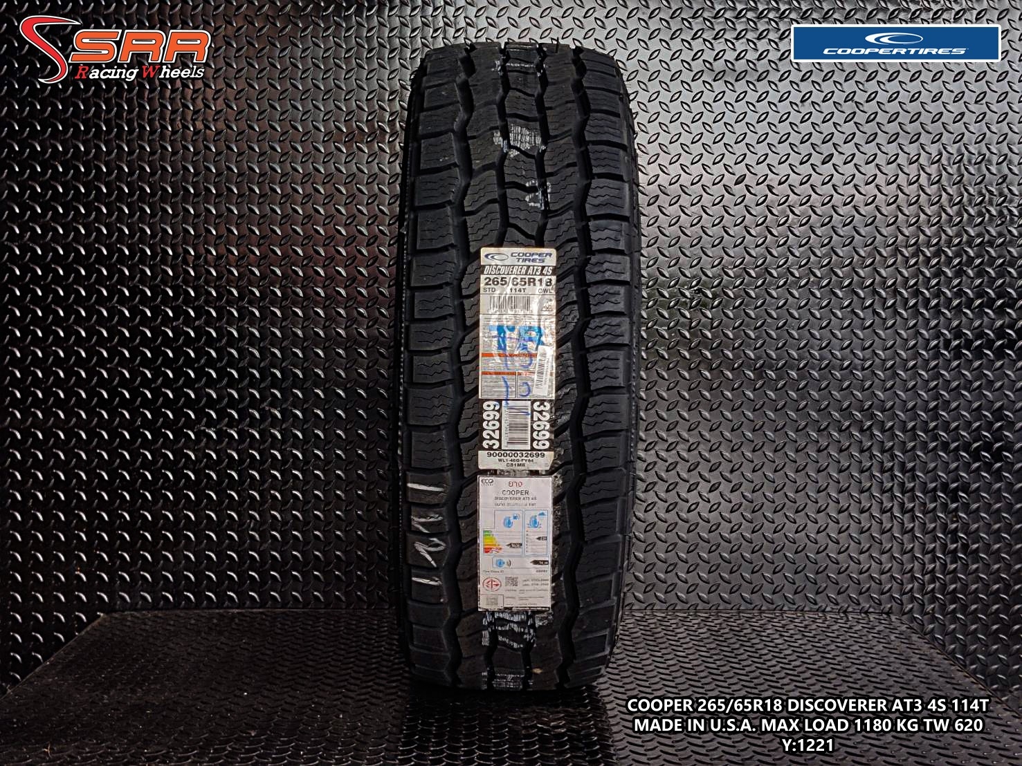 COOPERTIRES DISCOVERER AT3 4S 265/65R18 ยางใหม่ ปี2021 ราคาพิเศษ