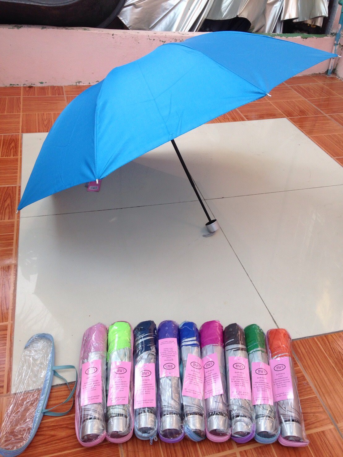 ร่มพับ3ตอน-ซองกระเป๋า