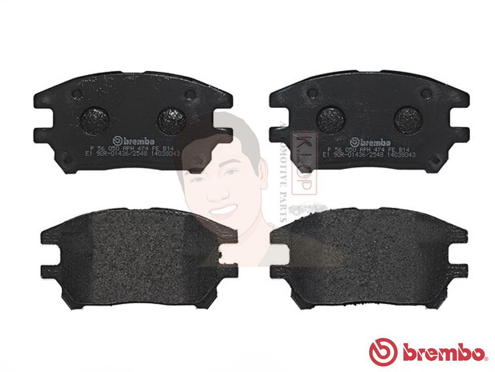 P56 050B ผ้าเบรก F (แท้ BREMBO รุ่น Black) LEXUS อาร์เอ๊กซ์ RX300 / Harrier (โตโยต้า แฮริเออร์) ปี2000->