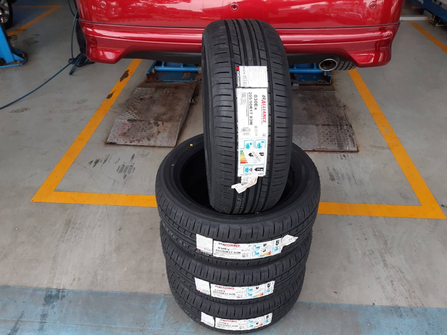 ALLIANCE By YOKOHAMA 205/50R17 ยางญี่ปุ่นปี2021 ราคาพิเศษ