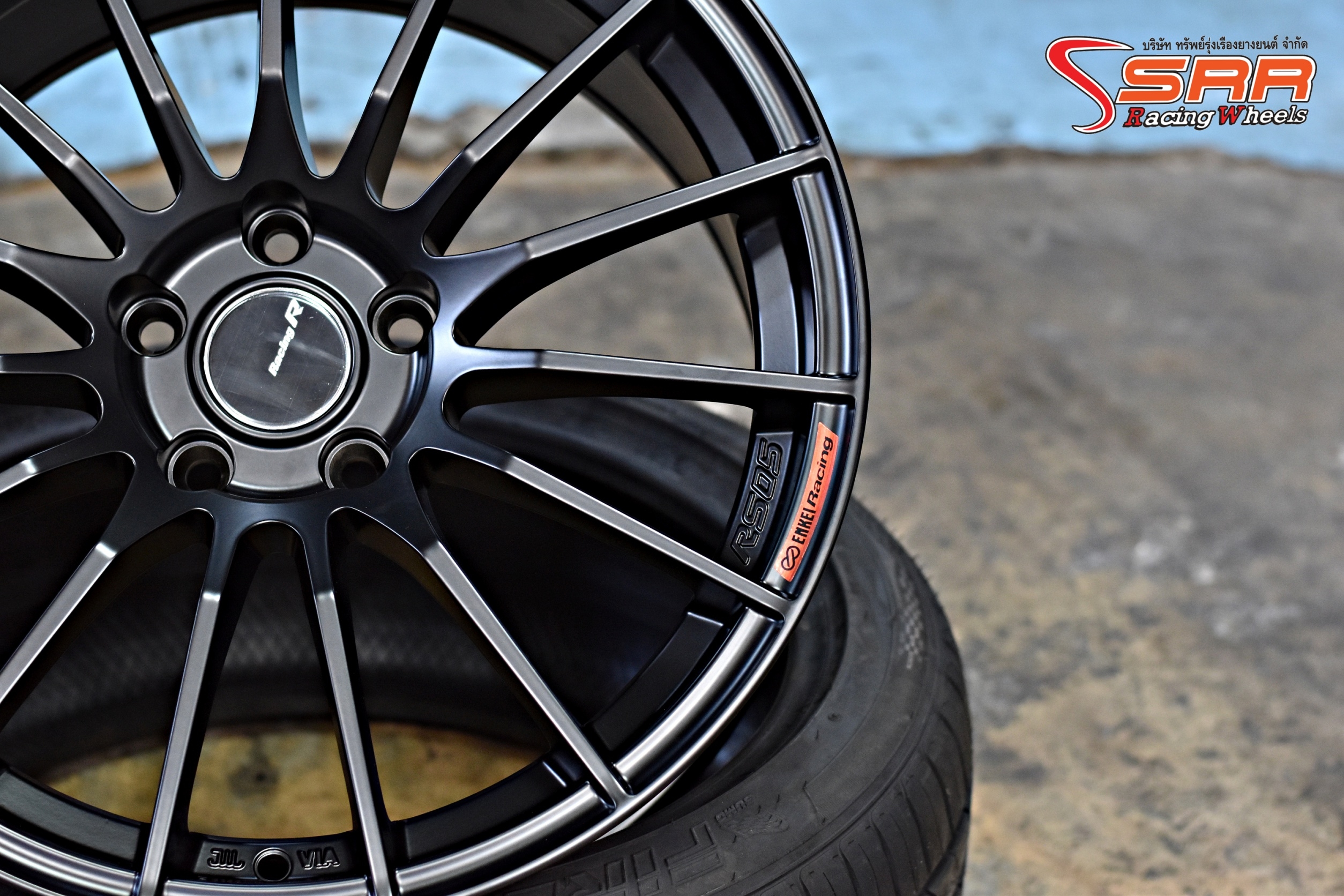 ENKEI RS05RR ล้อไทย ขอบ18 5H114.3 ET35 MATT BLACK