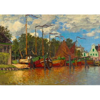 Bluebird Puzzle - Boats at Zaandam, 1871 by Claude Monet 1000 pcs.