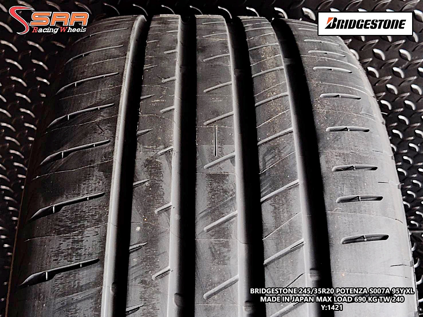 BRIDGESTONE POTENZA S007A 245/35R20 ยางใหม่ปี2021 ราคาพิเศษ