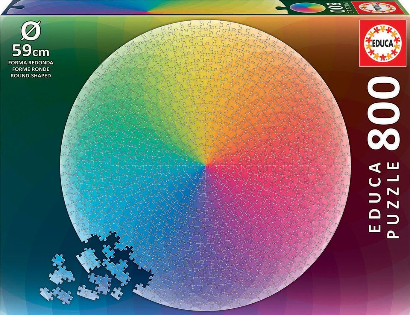Educa - Rainbow (Round-Shaped) 800 pcs.