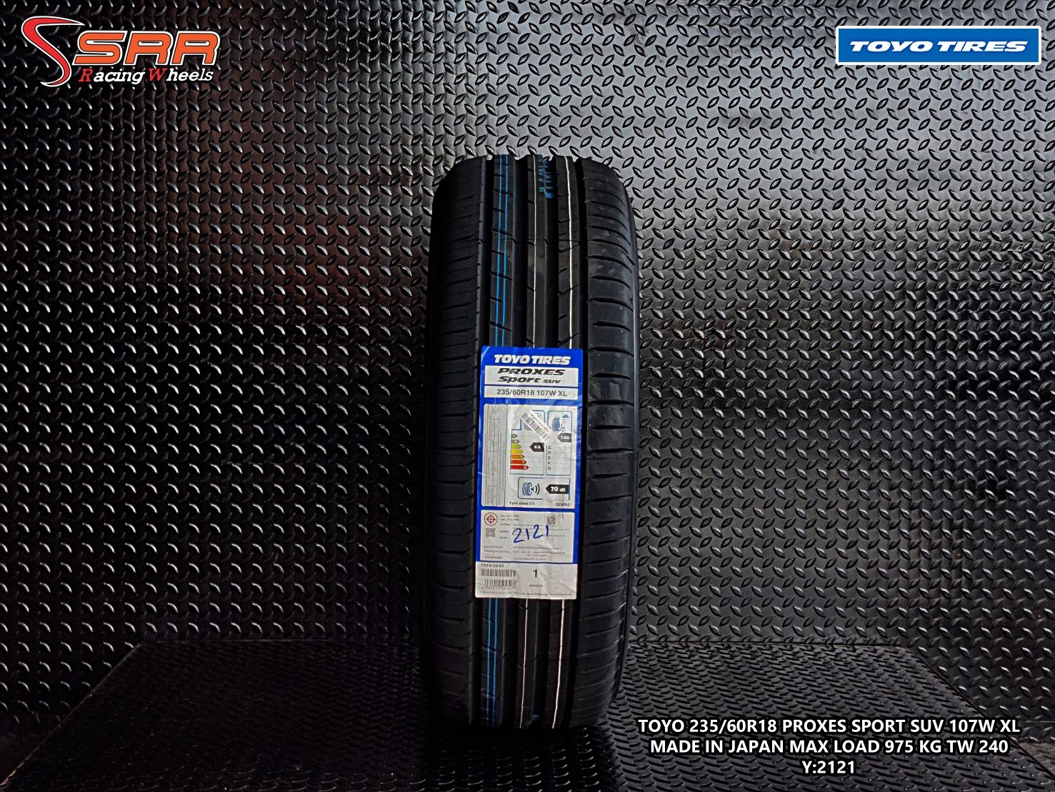 TOYO PROXES SPORT SUV 235/60R18 ยางใหม่ปี2021 ราคาพิเศษ