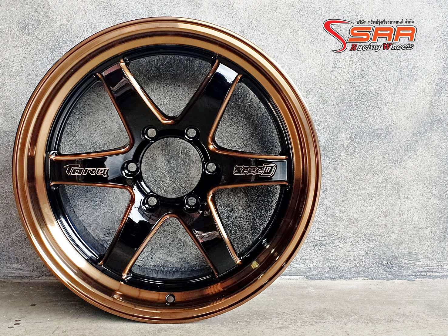 D1R Spec-D TORQ ขอบ18 ET+25 6x139.7 BKCB