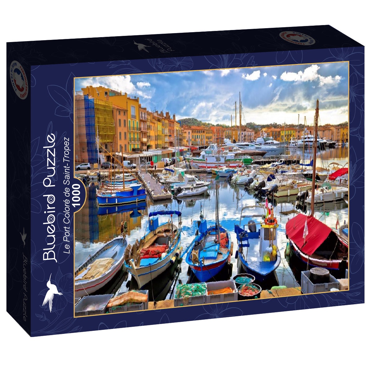 Bluebird Puzzle - Le Port Colore' de Saint-Tropez 1000 pcs.