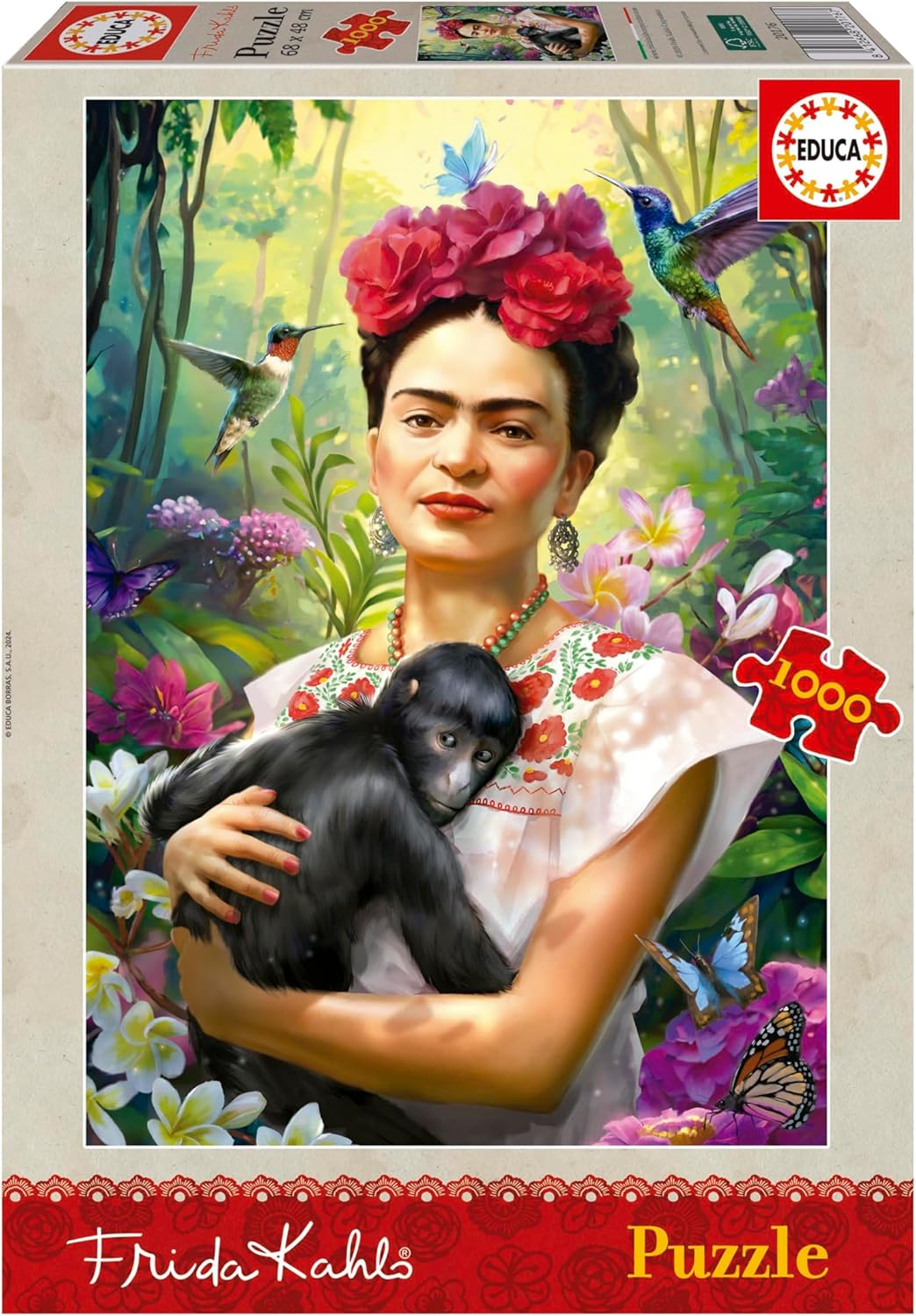 Educa - Garden of Life, Frida Kahlo 1000 pcs.