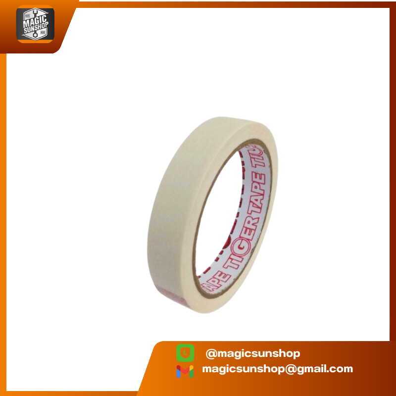 916314 Tiger เทปกาวย่น 18mmx20yds สีขาว