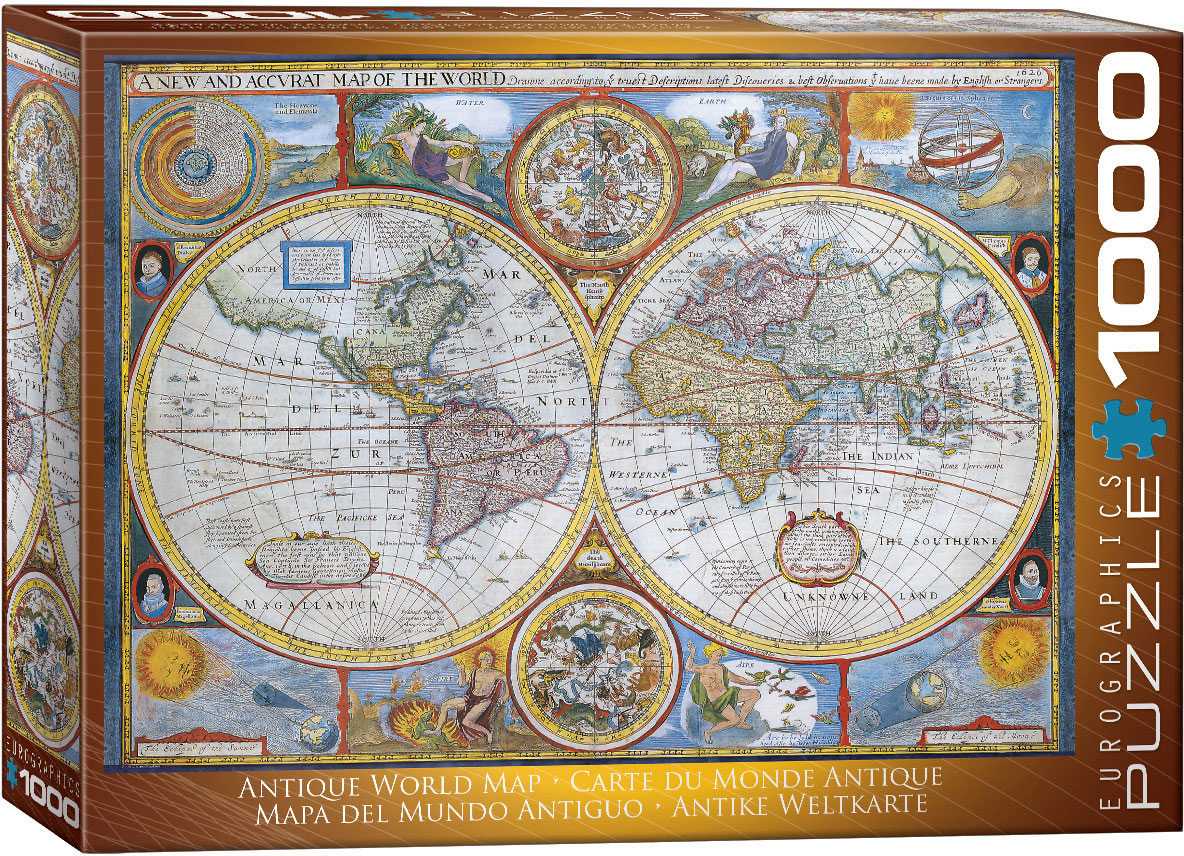 Eurographics - Antique World Map 2006 (Non-Pattern) 1000 pcs.