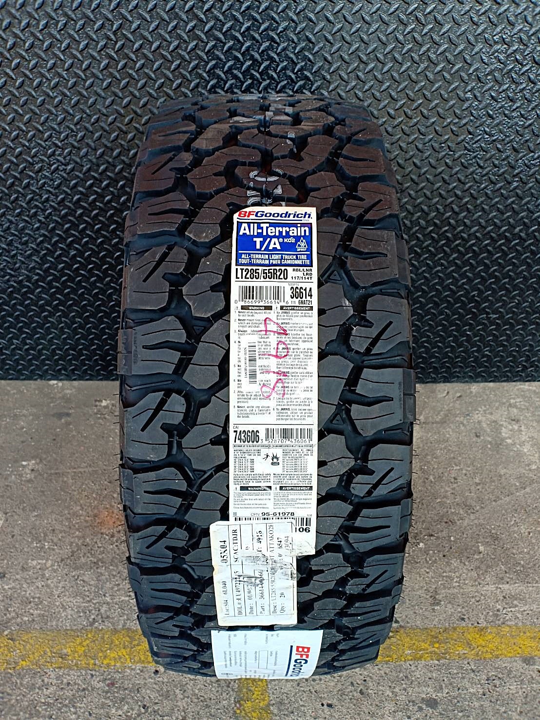 BFGoodrich KO2 285/55R20 ยางออลเทอร์เรน ปี19 MADE IN U.S.A.