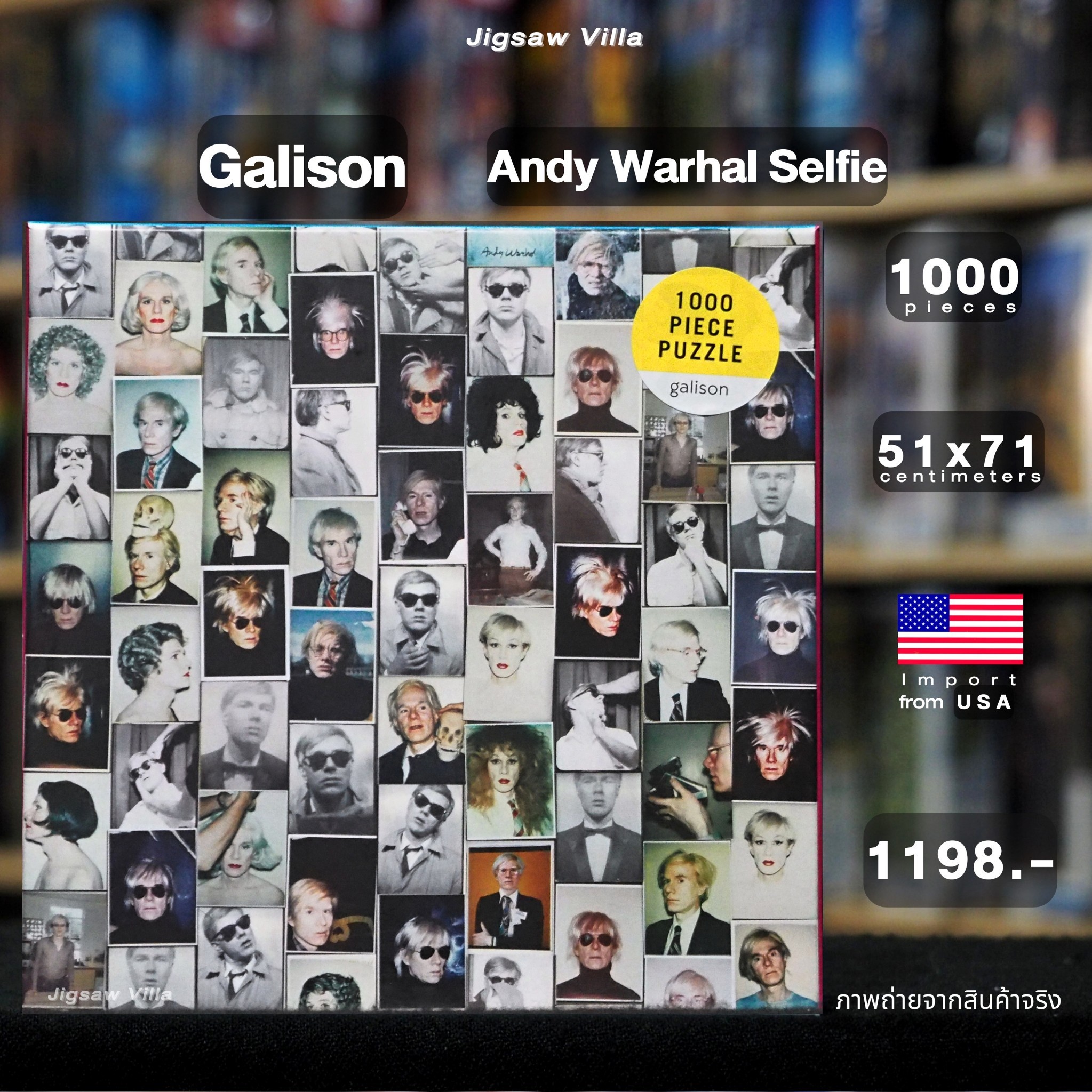 Galison - Selfies by Andy Warhol 1000 pcs.