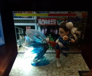 โมเดล ของเล่น ชุนหลี Chun Li มีไฟปล่อยพลัง มีเสียง - Street Fighter