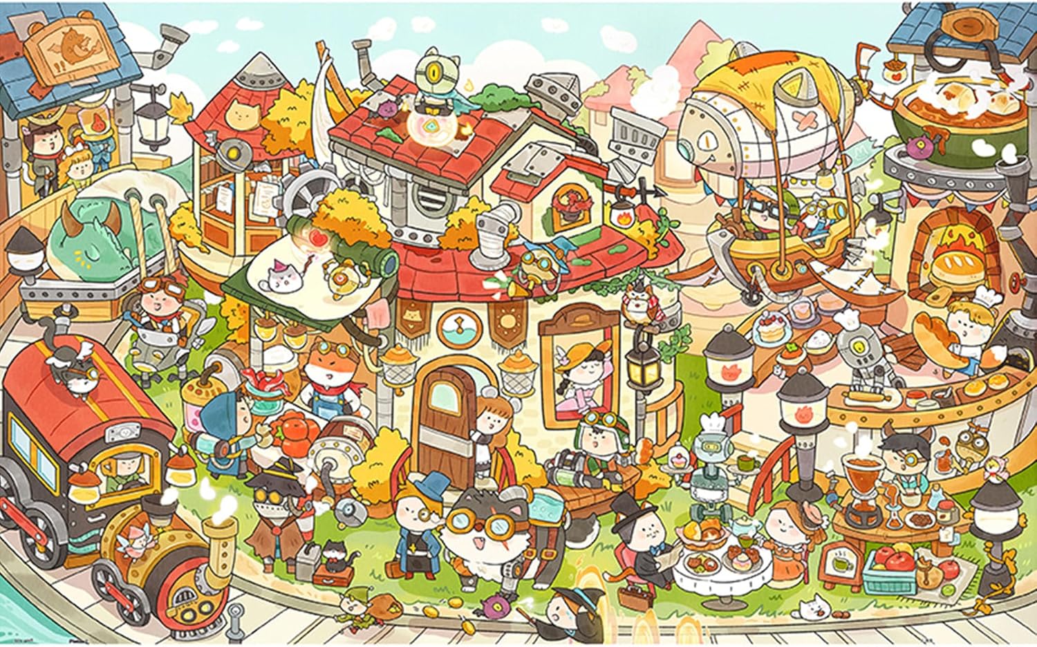 Pintoo - Overground Town of Steam / Peiji 1000 pcs.