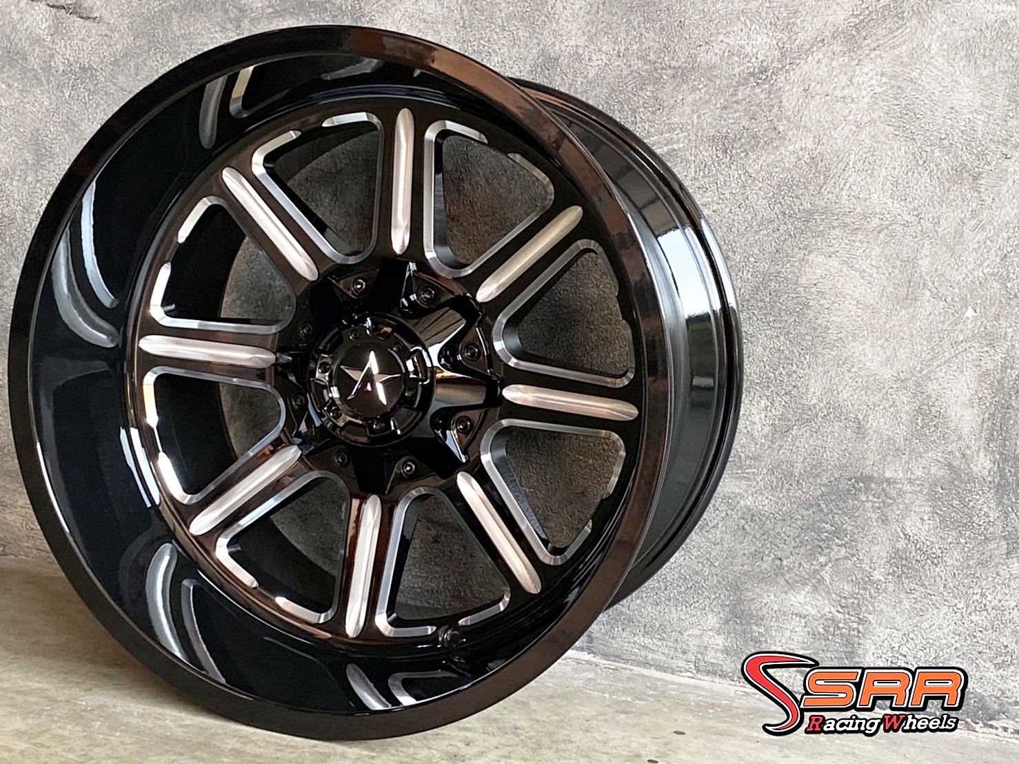 OASIS OW033 20x12 6H139.7 ET-44 BLACK & MILLED