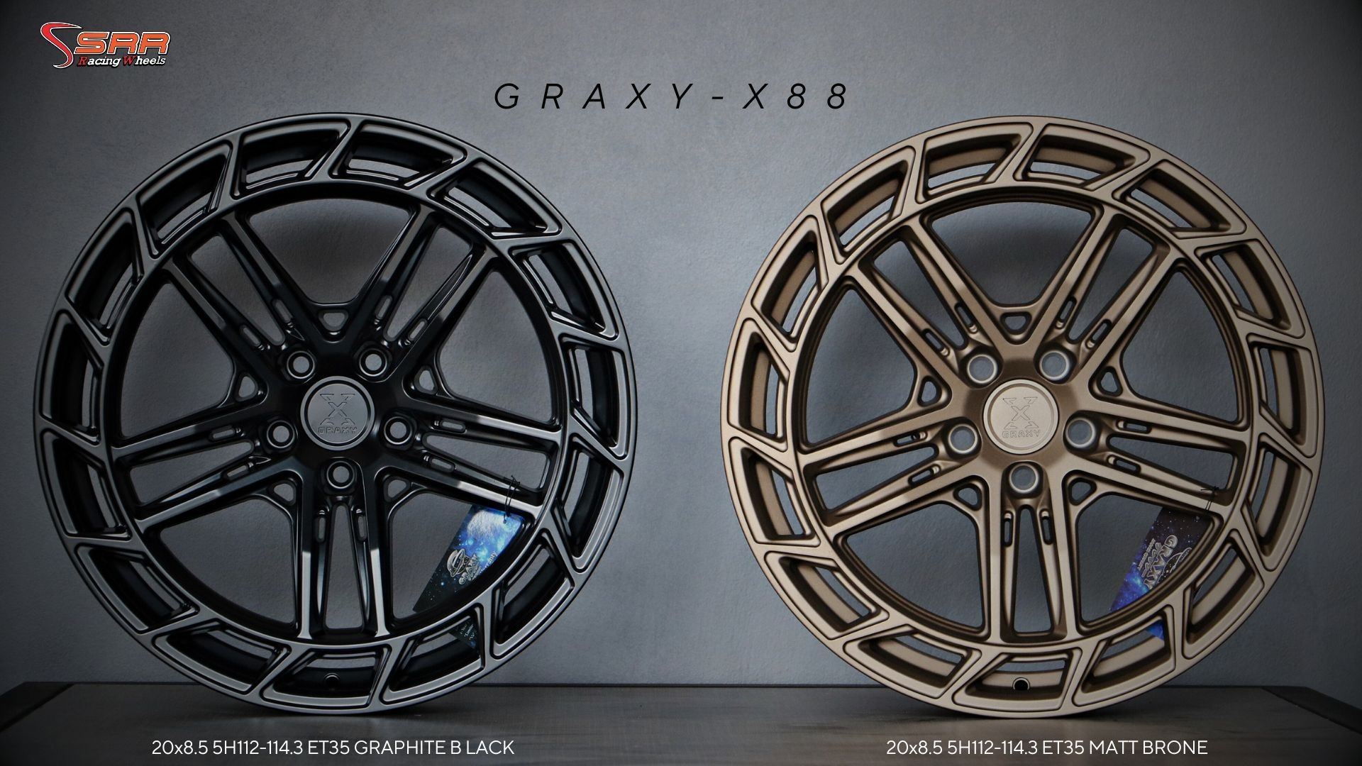 GRAXY-X88 ขอบ20 5x112-114.3 ET35 มี 2สี ราคาพิเศษ