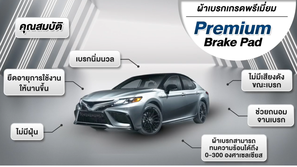 A1N129 ผ้าเบรกหน้าแท้ญี่ปุ่น ADVICS : รุ่น RAV-4, ACA3