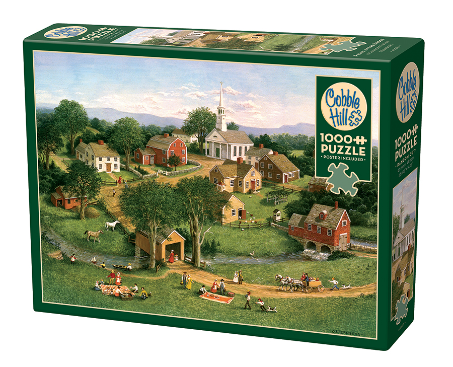 Cobble Hill - Picnic by the Bridge by Charlotte Joan Sternberg 1000 pcs.