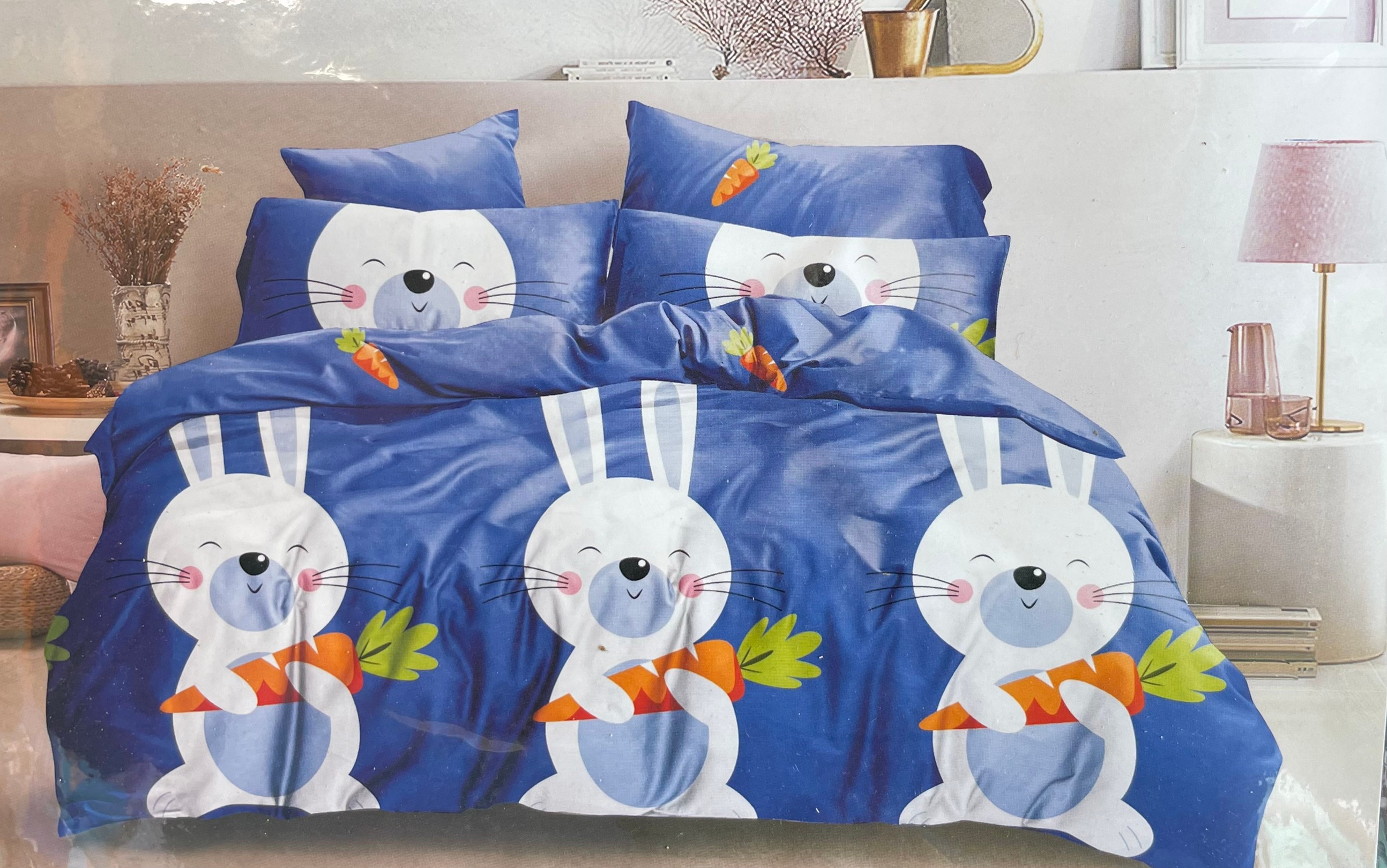 ชุดนวมลายการ์ตูน 6 ฟุต #มียางรัดมุม 360 องศา งานพรีเมี่ยม(เกรด AA) ( 6ชุดคละลาย)