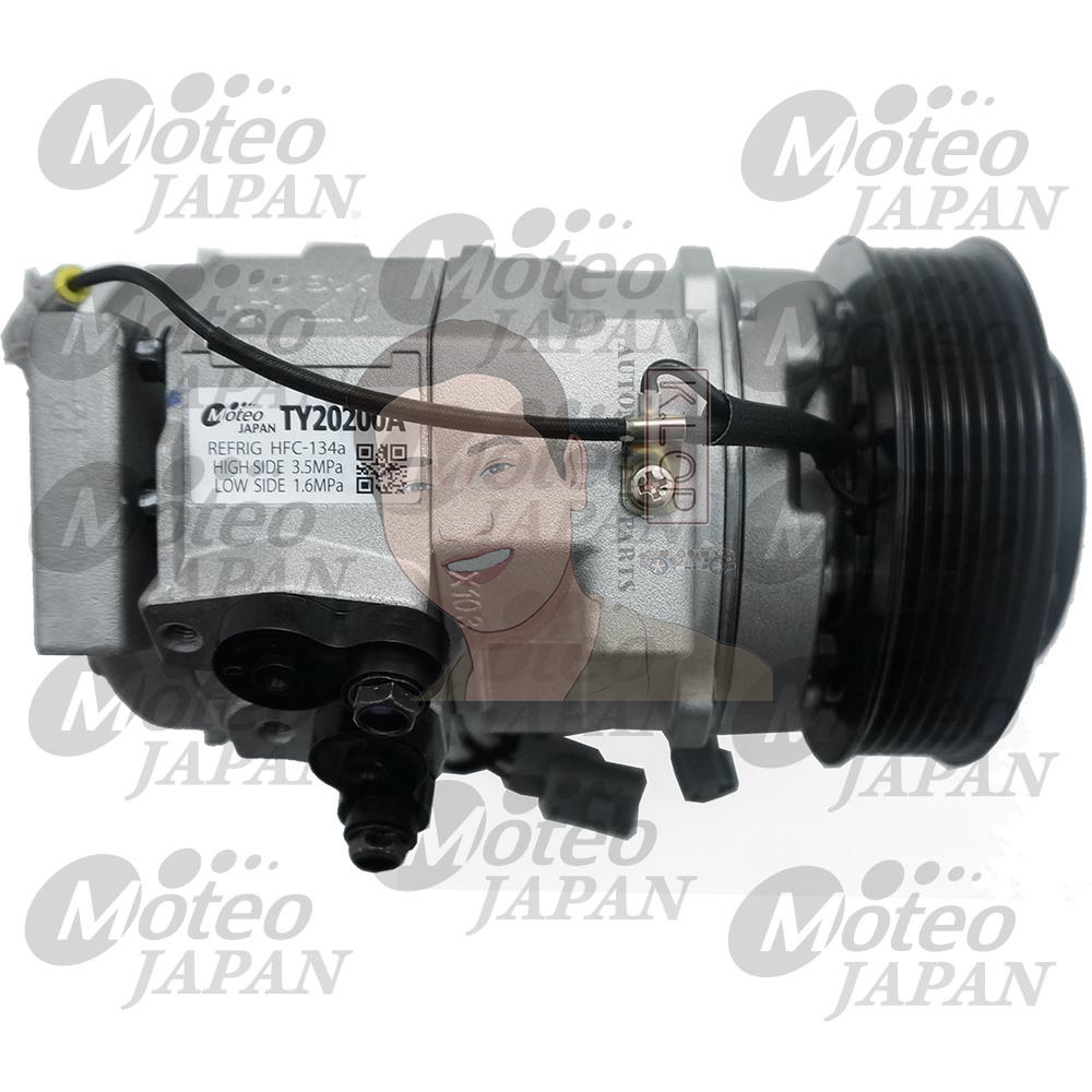 TY20200 (คอมแอร์ ยี่ห้อMOTEO) Toyota Commuter 2.5,3.0L 10S17C ปี 2005-2016