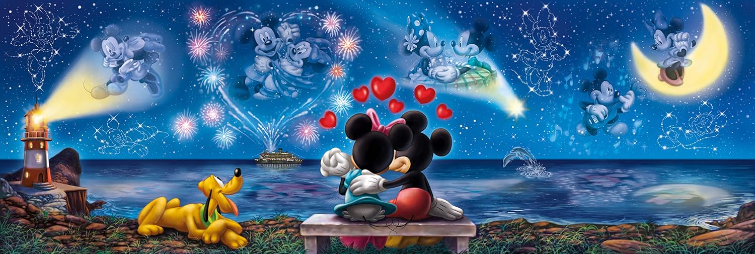 Clementoni - Disney : Mickey & Minnie (Panorama) 1000 pcs.