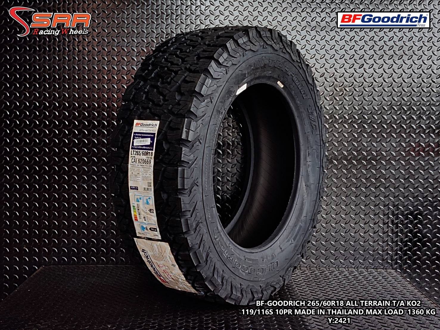 BFGoodrich All Terrain KO2 265/60R18 ยางใหม่ปี2021 แบรนด์America