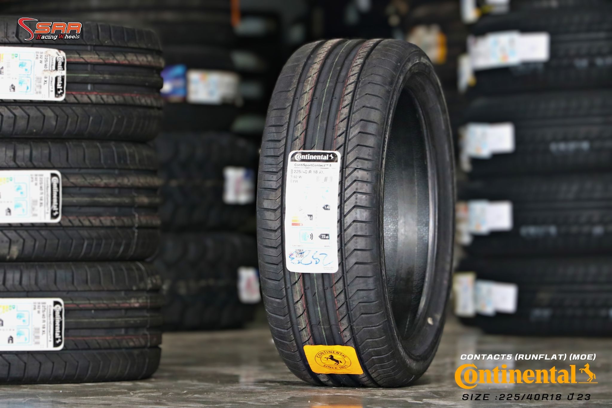 Continental ContiSportContact 5 MOE SSR 225/40R18 ลดราคาพิเศษ