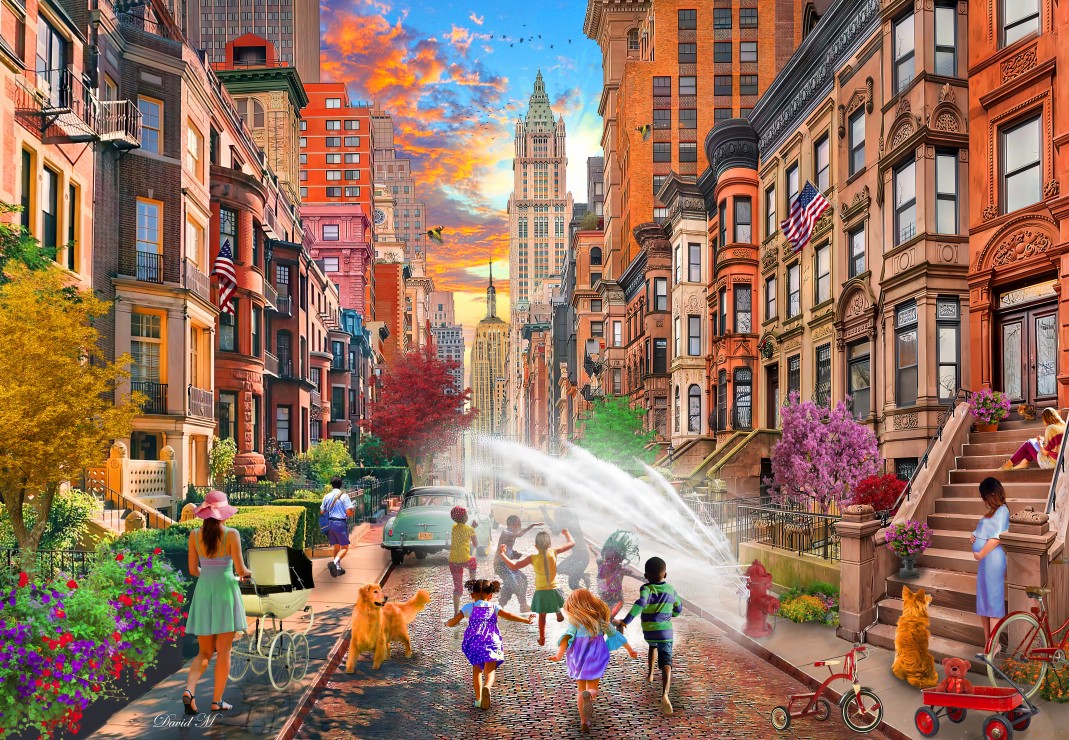 Bluebird Puzzle - Hot Summer Days NYC 1000 pcs.