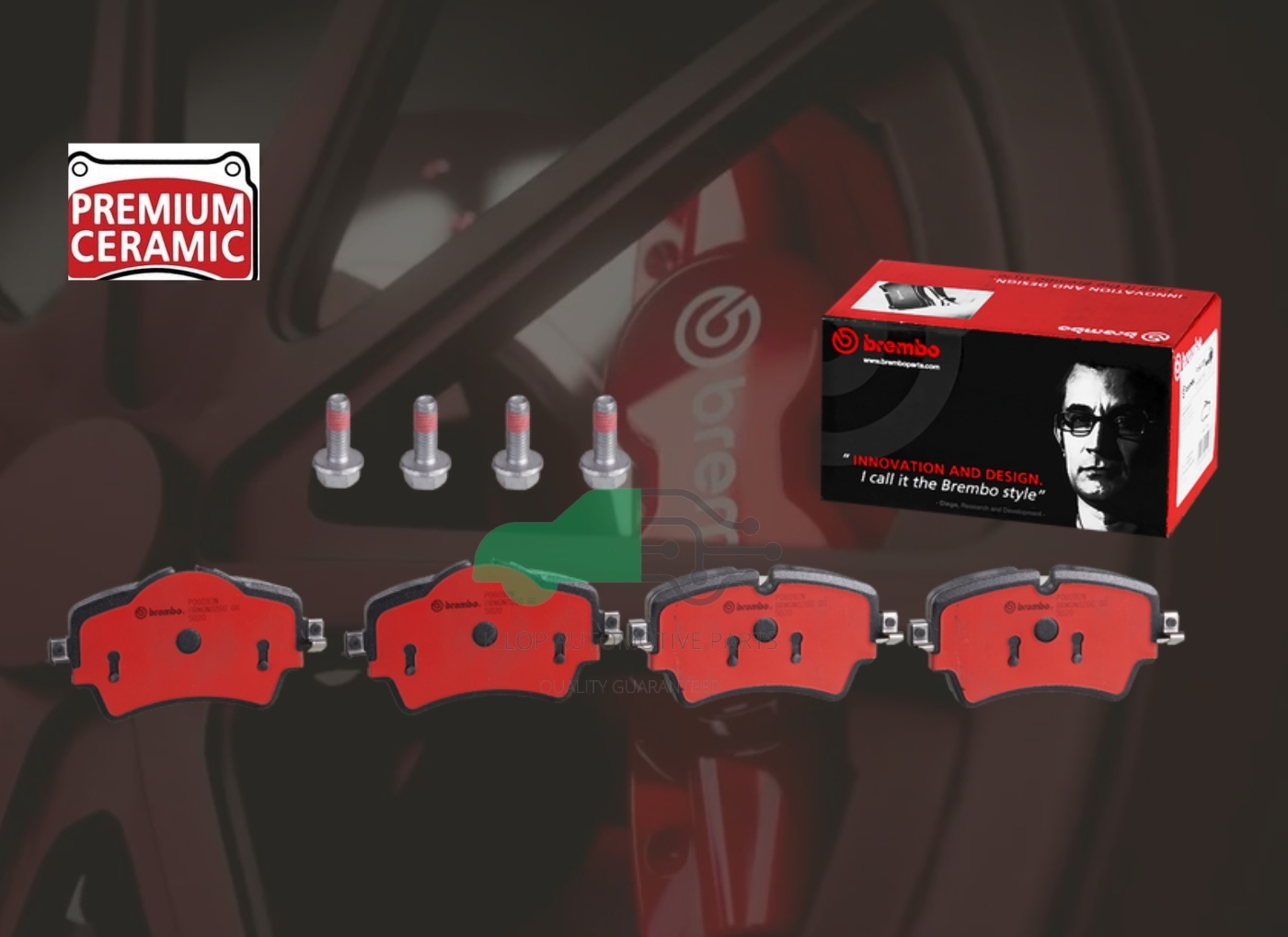 P06 092N ผ้าเบรกหน้า (แท้ BREMBO รุ่น Ceramic) BMW 2 F45 F46 (18i 20i Tourer) 2013-/MINI F56 (Cooper S, SD) (2.0)/MINI F60 Countryman (One, One D) 2017-