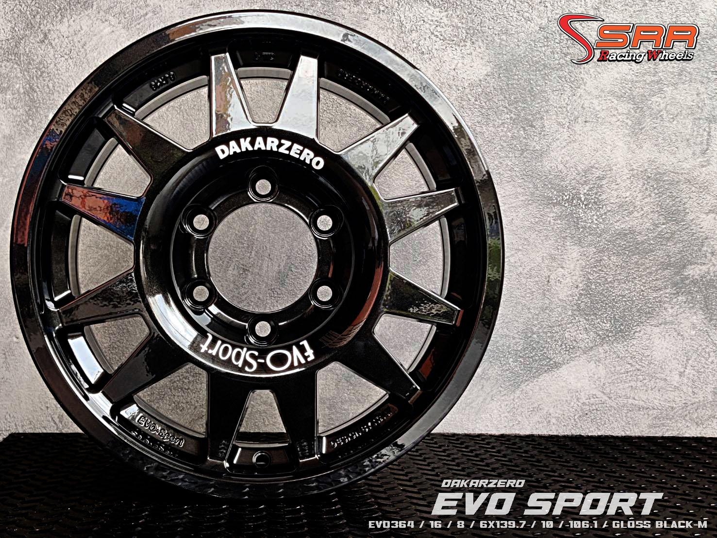 EVO-364 EVO-SPORT ขอบ16 6x139.7 ET10 GLOSS BLACK-M