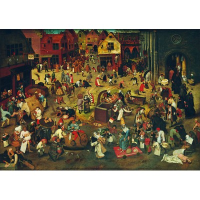 Bluebird Puzzle - The Fight Between Carnival and Lent, 1559 by Pieter Brueghel the Elder 1000 pcs.