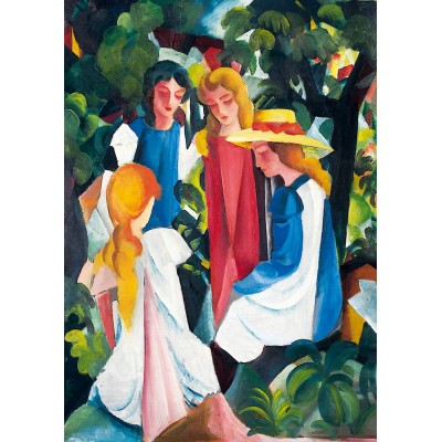 Bluebird Puzzle - Four Girls, 1913 by August Macke 1000 pcs.