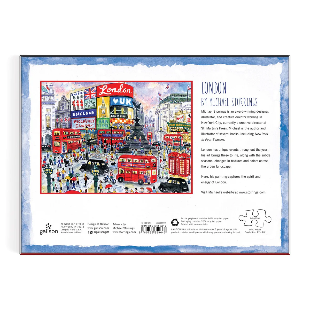 Galison - London by Michael Storrings 1000 pcs.