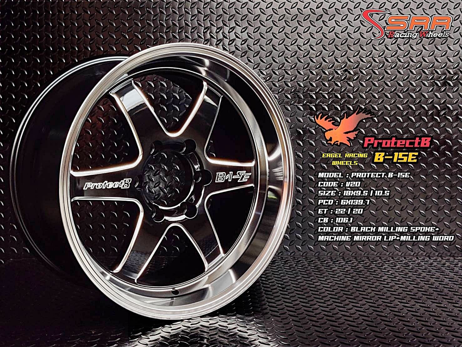 OASIS V20 B-1SE ขอบ18 หน้า9.5 หลัง10.5 6H139.7 ราคาพิเศษ