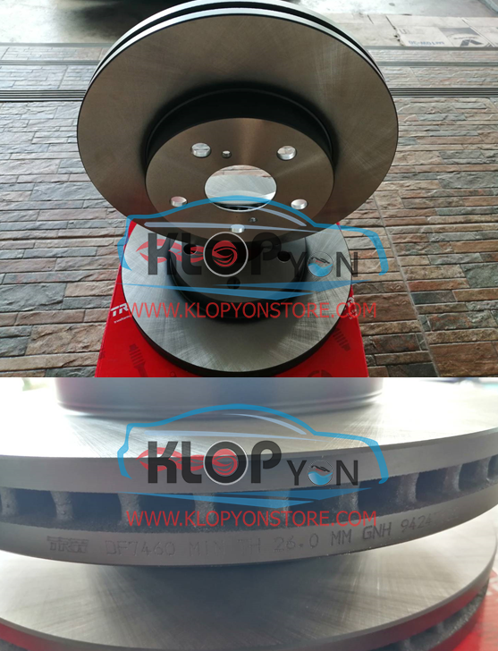 จานเบรกหน้า (TRW) TOYOTA INNOVA ปี2004- 282มม.***ราคาต่อคู่