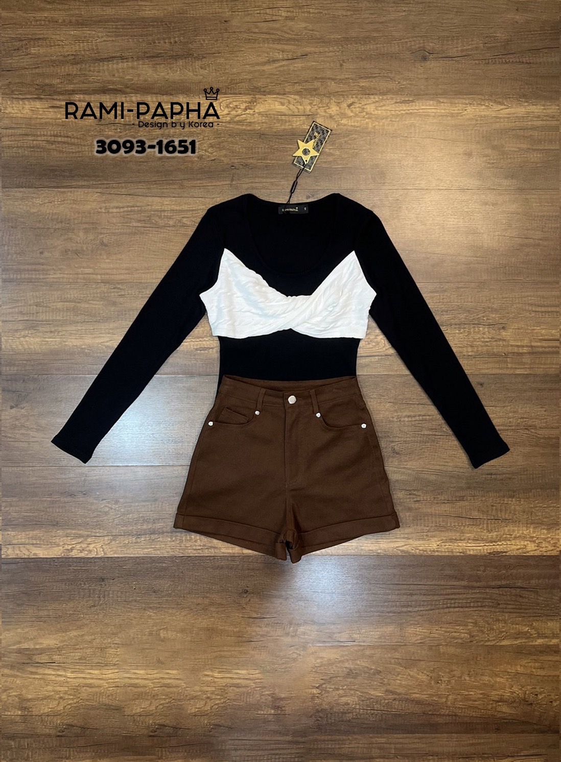 รหัส :: 3093-1651 Set เสื้อ+ขาสั้น