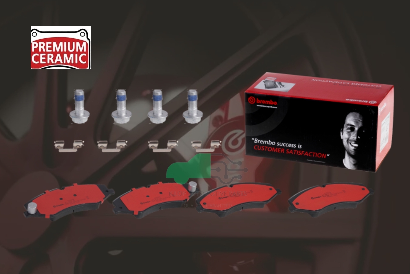 P44 022N ผ้าเบรกหน้า BREMBO รุ่น Ceramic) LAND ROVER Discovery V (L462), Range Rover IV (L405), Sport II (L494) 13->