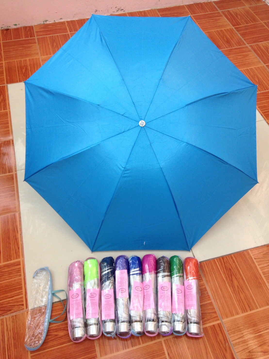 ร่มพับ3ตอน-ซองกระเป๋า