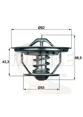TX 35 71 วาล์วน้ำ SCANIA DSC9 DSC11 / K113 K93 0550275 (ยี่ห้อ MAHLE)