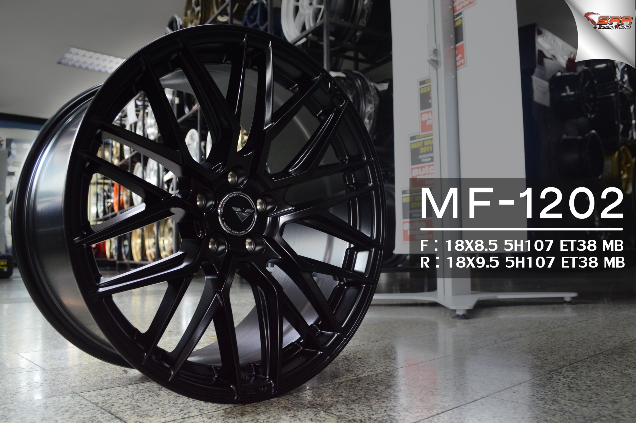 MF-1202 ล้อแม็กซ์สำหรับใส่รถ VOLVO และ CHEVROLET CRUZE ขอบ18 นิ้ว