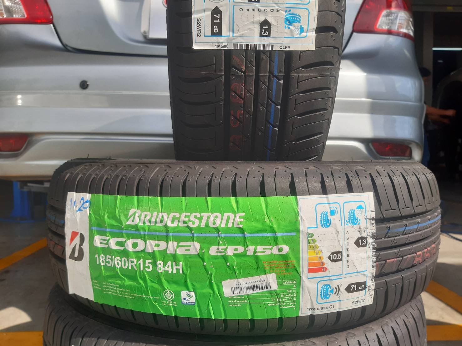 BRIDGESTONE ECOPIA EP150 185/60R15 ยางใหม่ ปี2021 ราคาพิเศษ